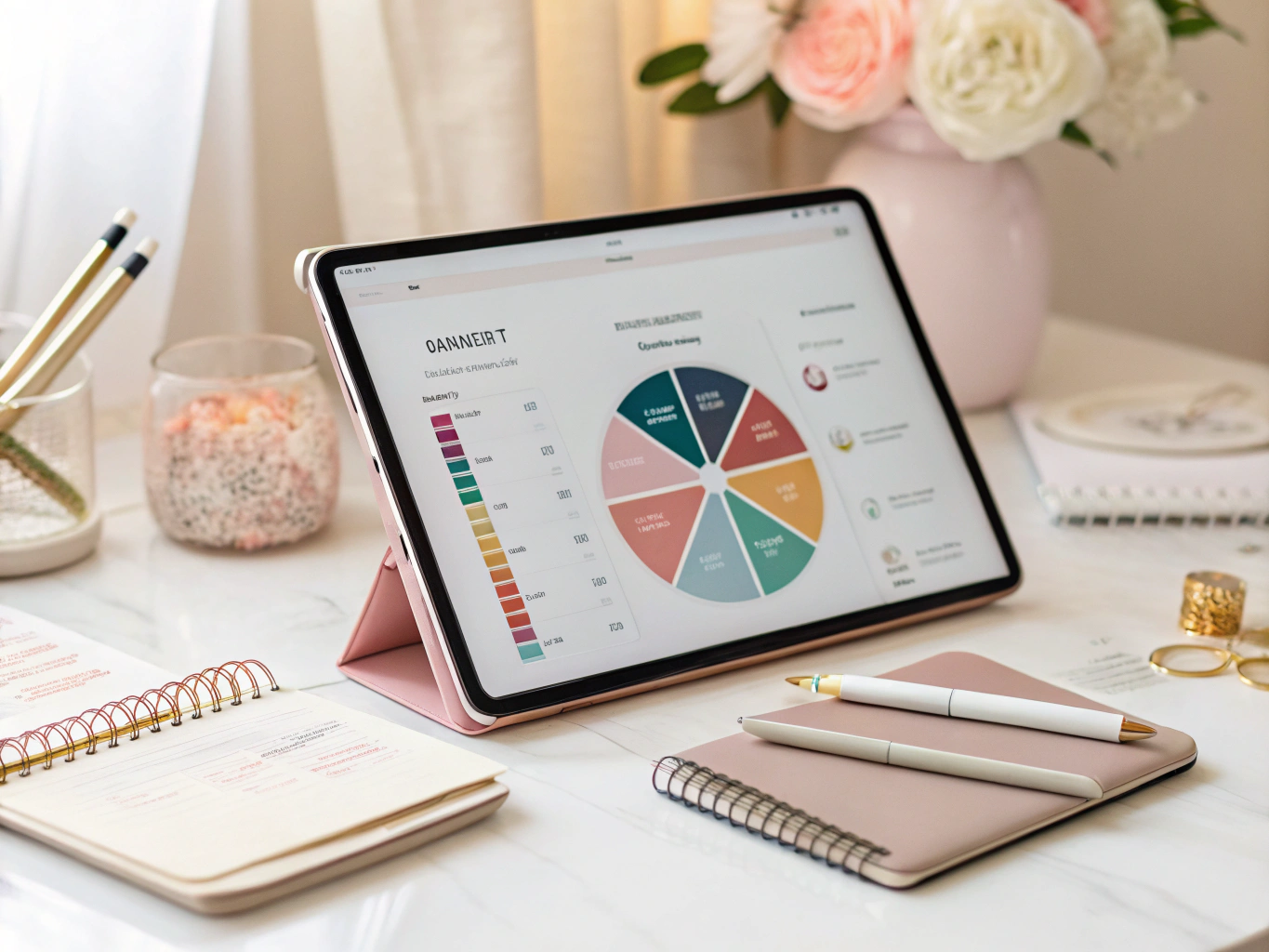 Budgeting planner interface showing financial insights